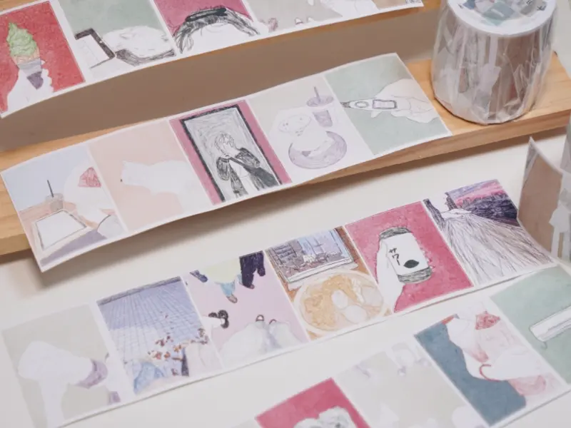 Wanle Studio Vol.9 Kiss-Cut Sticker Tape - Living Alone