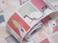 Wanle Studio Vol.9 Kiss-Cut Sticker Tape - Living Alone