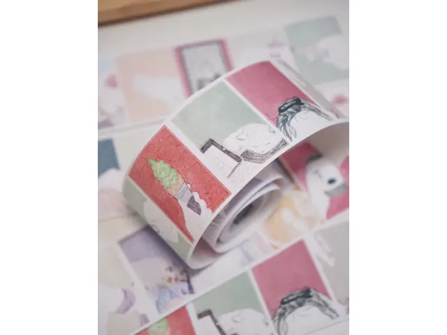 Wanle Studio Vol.9 Kiss-Cut Sticker Tape - Living Alone
