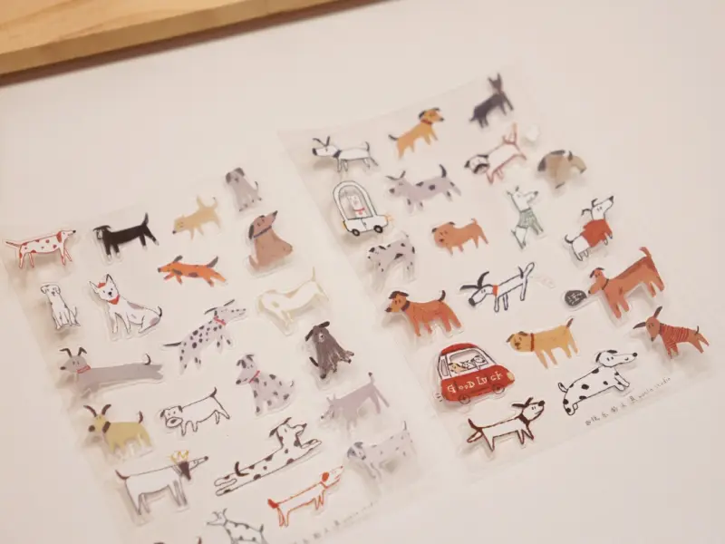 Wanle Studio Vol.10 Clear PET Stickers - Dogs