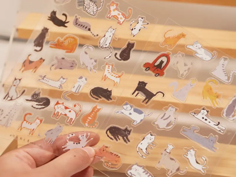 Wanle Studio Vol.10 Clear PET Stickers - Cats