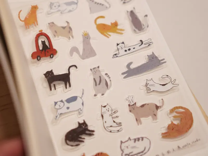 Wanle Studio Vol.10 Clear PET Stickers - Cats