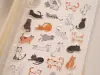 Wanle Studio Vol.10 Clear PET Stickers - Cats