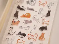 Wanle Studio Vol.10 Clear PET Stickers - Cats