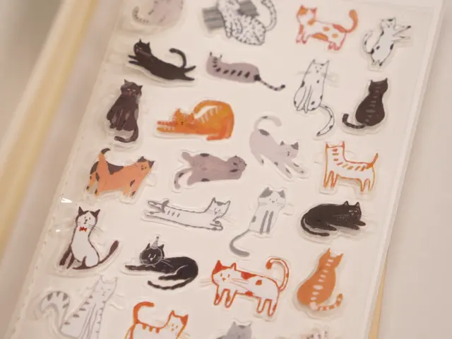 Wanle Studio Vol.10 Clear PET Stickers - Cats