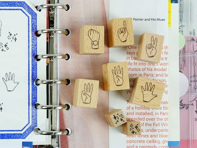 Kurukynki Rubber Stamp Set Day-To-Day - Zero Five Hands
