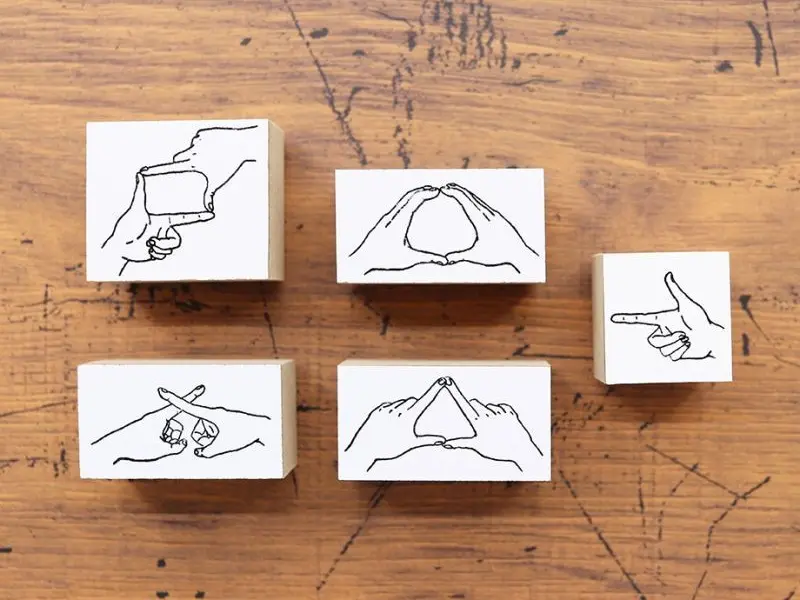 36 SUBLO x Hoshino Shiko Stamp Set Hand Mark