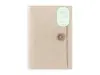 Midori Yuru Log B6 Notebook Cover - Beige Fabric
