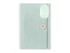 Midori Yuru Log B6 Notebook Cover - Light Blue Fabric