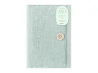 Midori Yuru Log B6 Notebook Cover - Light Blue Fabric