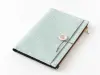 Midori Yuru Log B6 Notebook Cover - Light Blue Fabric