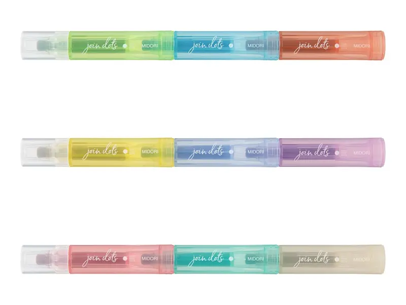 Midori Join Dots Interconnecting Pen Set in Light Tones