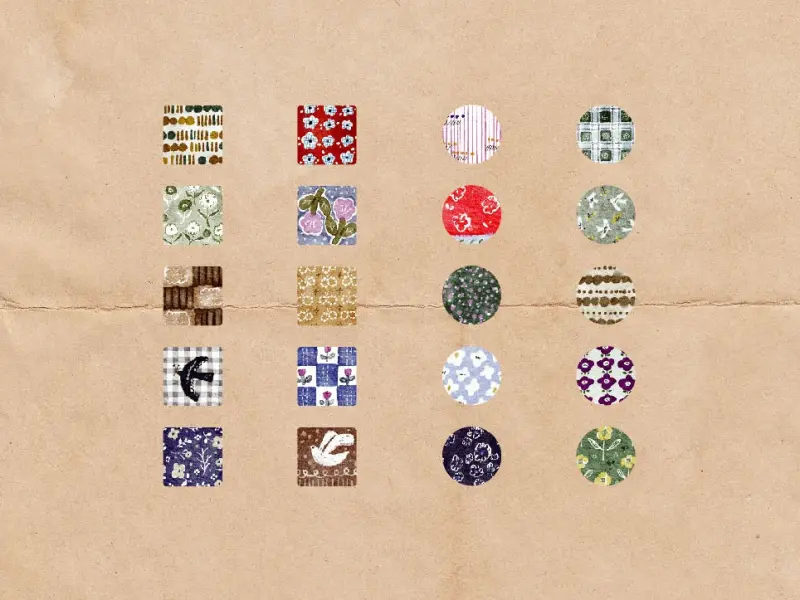Pion Die-Cut Washi Tape - Coaster