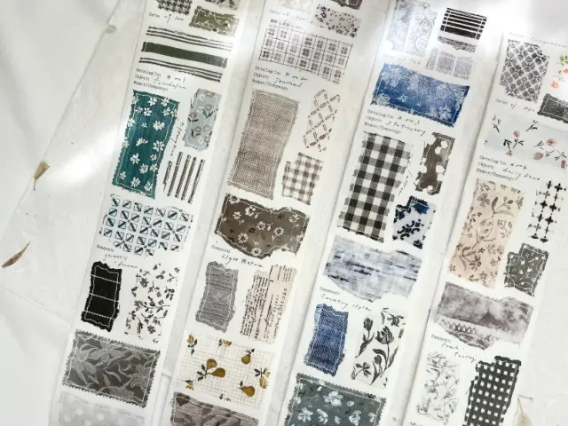 Pion Die-Cut Washi Tape Sample - Cloth