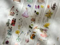 Pion Matte PET Kiss-Cut Tape - Mini Girl 01