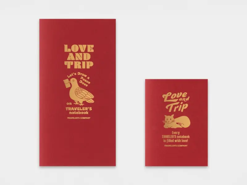 Traveler's Notebook Refill Limited Edition Standard Size - LOVE AND TRIP