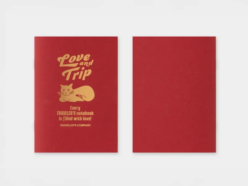 Traveler's Notebook Refill Limited Edition Passport Size - LOVE AND TRIP