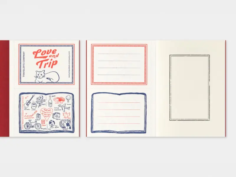 Traveler's Notebook Refill Limited Edition Passport Size - LOVE AND TRIP