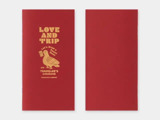 Traveler's Notebook Refill Limited Edition Standard Size - LOVE AND TRIP