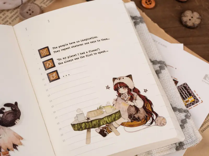 Reco Studio Washi Tape Sample - Twin Tales II
