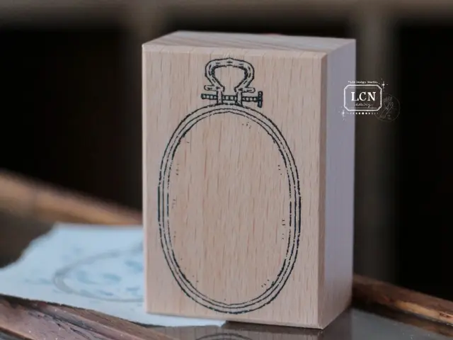 LCN Rubber Stamp  - Embroidery Hoop