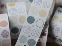 LCN Label Sticker Roll - Circle Earth Tone