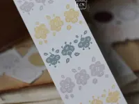 LCN Label Sticker Roll - Spring Flower Earth Tone