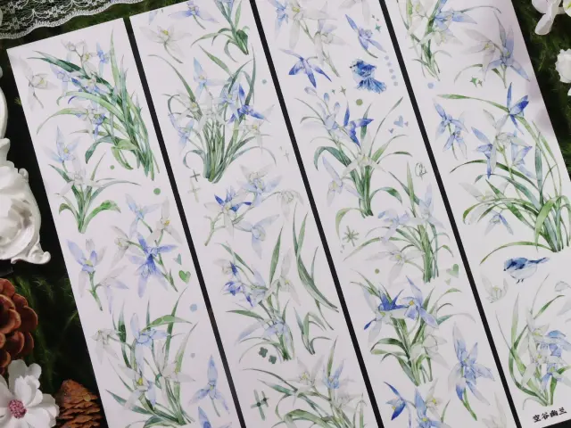 Zhaoxi Studio Washi Tape Sample - Grace in Solitude