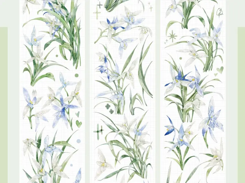 Zhaoxi Studio Washi Tape Sample - Grace in Solitude
