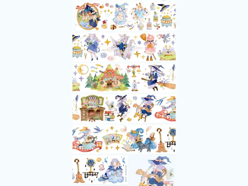 Mist Studio Washi Tape Sample - Rose’s Magical Journey