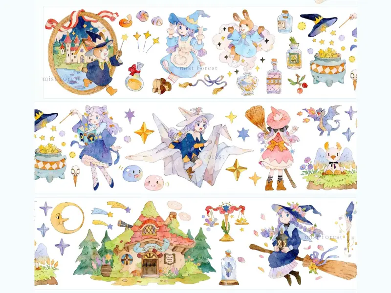 Mist Studio Washi Tape Sample - Rose’s Magical Journey