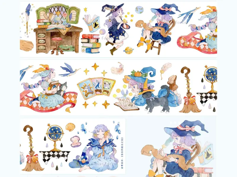 Mist Studio Washi Tape Sample - Rose’s Magical Journey