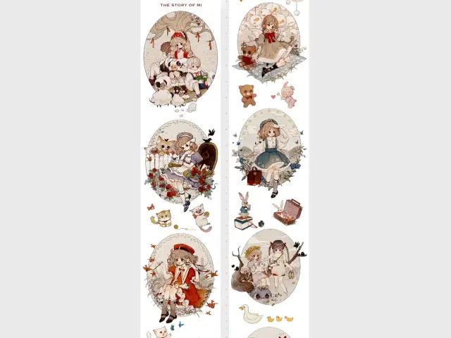 Mist Studio Washi Tape Sample - Old Fairy Tale