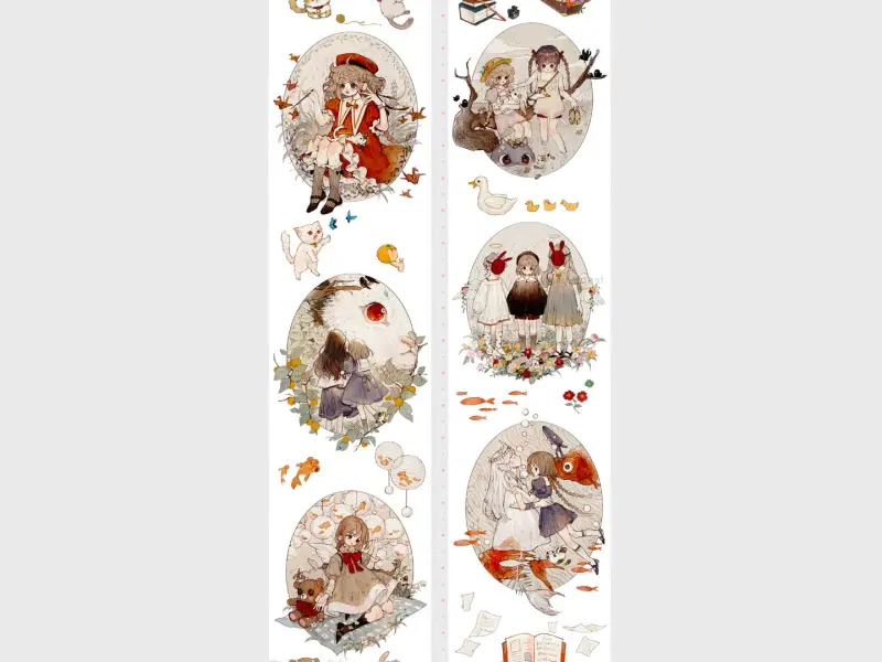 Mist Studio Washi Tape Sample - Old Fairy Tale