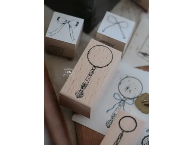 LCN Rubber Stamp  - Magnifying Glass L