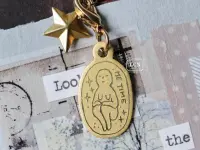 LCN Brass Charm - Me Time