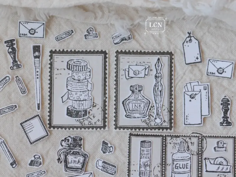 LCN Rubber Stamp Set - On The Desk 2
