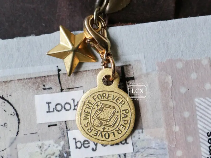 Pre-Order LCN Brass Charm - Paper Lovers