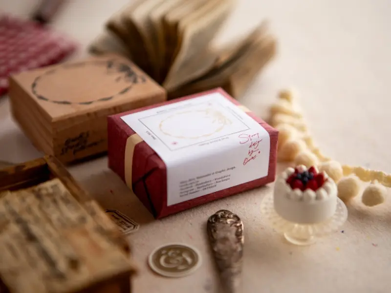 Pre-Order OURS Wooden Rubber Stamp - Oval Ribbon
