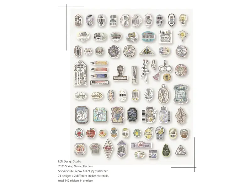 LCN Sticker Club - a Box Full of Joy Stickers