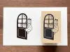 Stamp Marche Rubber Stamp - Peeking From The Door