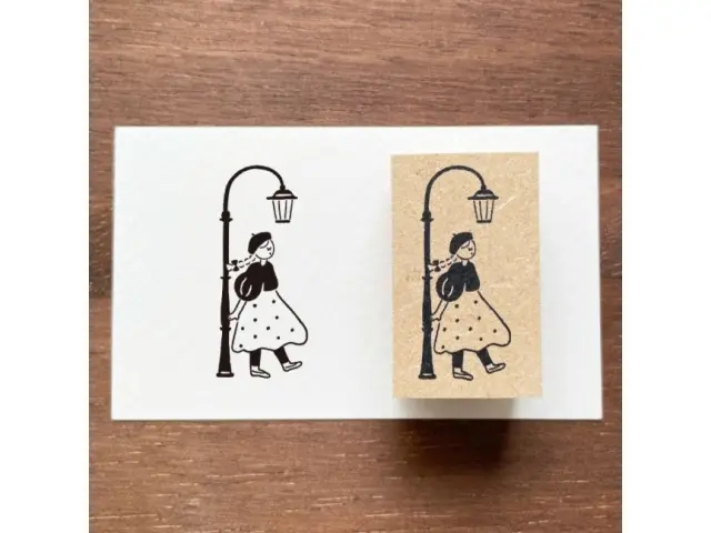 Stamp Marche Rubber Stamp - Under the Streetlamp