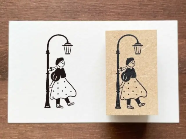 Stamp Marche Rubber Stamp - Under the Streetlamp