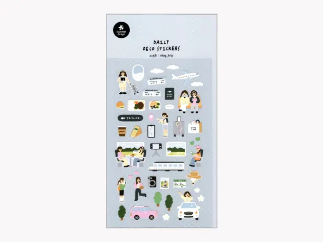 Suatelier Stickers 1158 - Vlog Trip