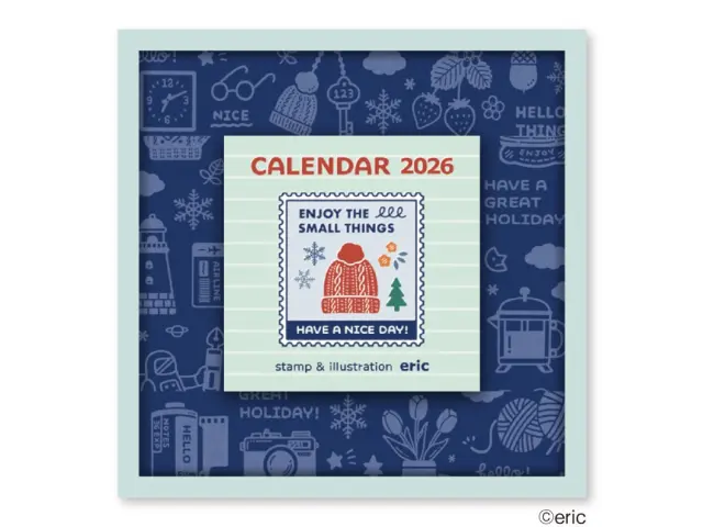 Eric Päivästä-Päivään 2026 Kalenteri - Värit