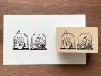 Stamp Marche Rubber Stamp - Chatting by the Window