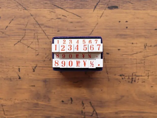 36 SUBLO Stamp Set Numbers - Size 3