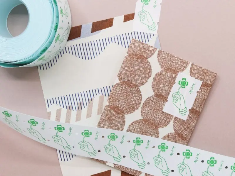 36 SUBLO x Rakui Hana Label Roll Stickers - Lucky Clover