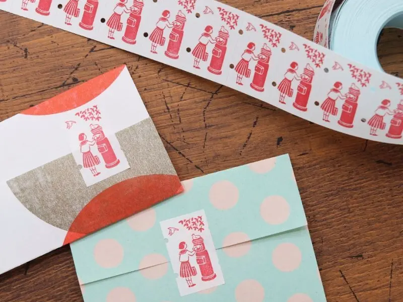 36 SUBLO x Rakui Hana Label Roll Stickers - Mailbox