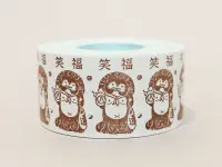 36 SUBLO x Rakui Hana Label Roll Stickers - Lucky Tanuki